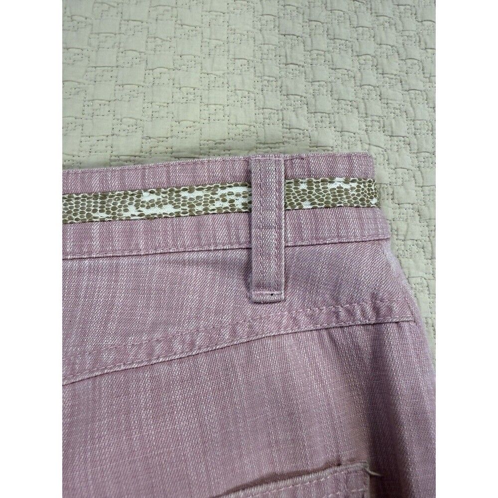 Nancy Bolen Hippie Jeans Embellished Mid Rise City Girl | Pink | Size 10 - Picture 9 of 13
